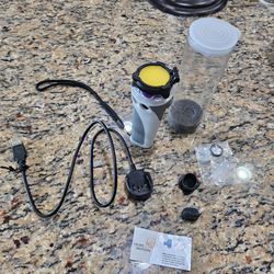 GoBe NIGHTSEA Light & Motion Head, charger, plugs, gasket, lubricant. BODY WILL NOT RECHARGE.