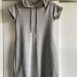 Grey Jersey Calvin Klein Dress, Medium