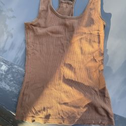 Brown Tank Top 2000s Vibe Size M