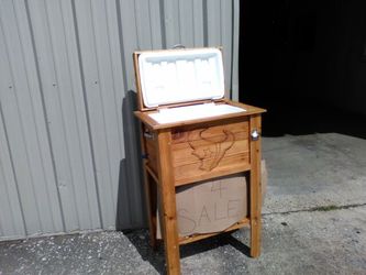 Texans rustic ice chest 48qt