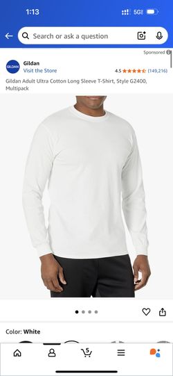 White Long Sleeve Tee