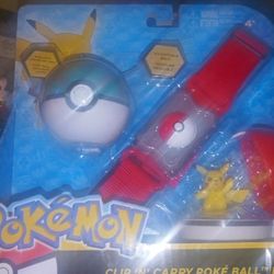 Pokemon Clip N Carry Poke Ball Belt Pikachu