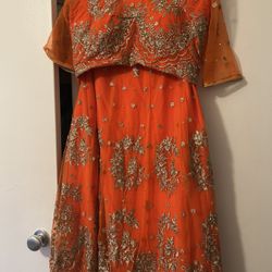 Orange Lengha 