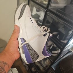 Used Mens Jordan 3 Dark Iris Size 11