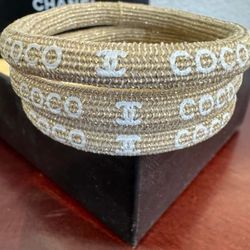 💥$50 Each Or 3 For $125 Elastic🌺Coco🌺Chanel🌺Hair🌺Tie/Bracelet 