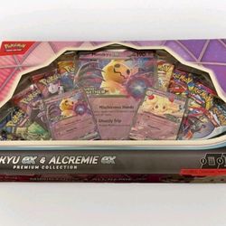 Pokémon TCG Mimikyu Ex & Alcremie EX Premium Collection Box New Factory Sealed

