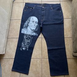 sdl skydalimit los angeles levi 501 baggy jeans