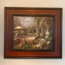 Beautiful Painting w/ Cherrywood Frame