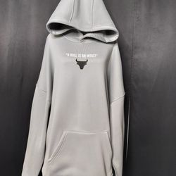 Grey Mens Oversized BULL Sweatshirt (Size XL)