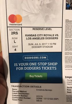 Dodgers Vs. Royals 7/9