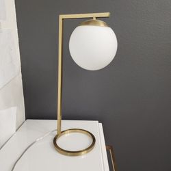 Globe Desk Lamp Gold Finish - Includes Light