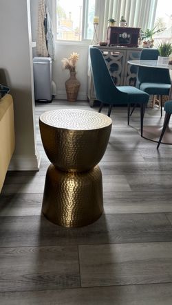Gold Round side table