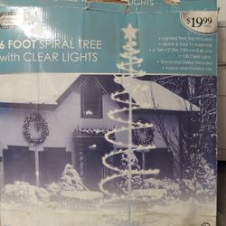 6 Foot Spiral Tree Christmas Yard Decoration 