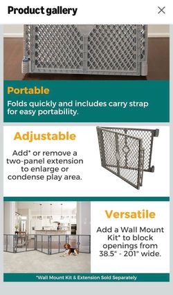 Pet Folding Playpen, Indoor/Outdoor