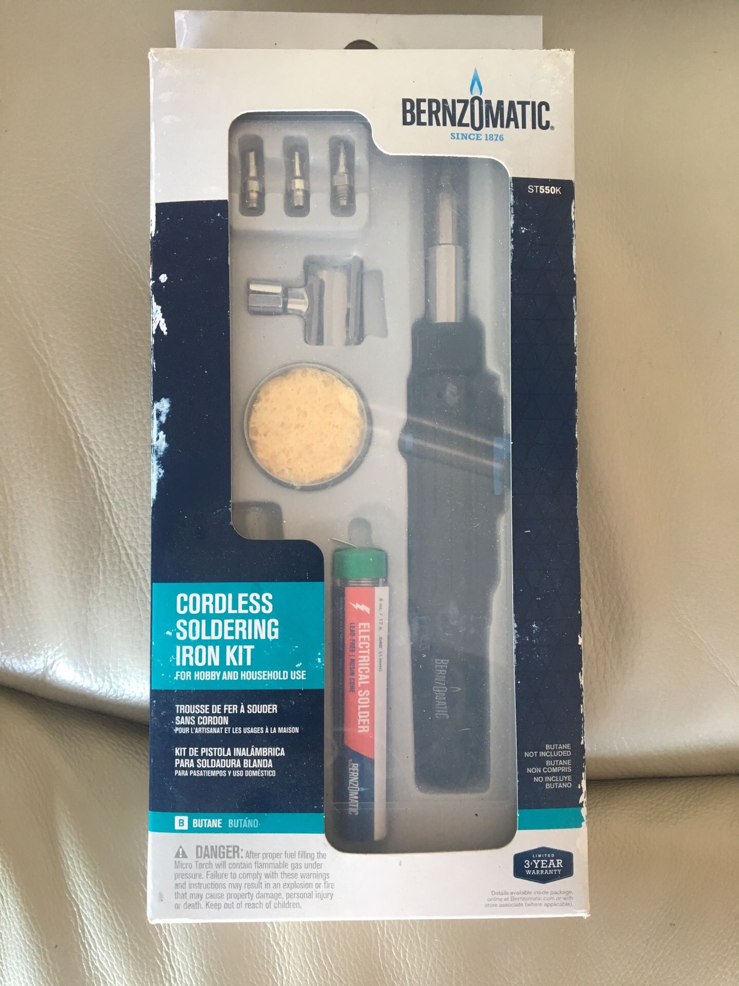 Cordless soldering iron kit