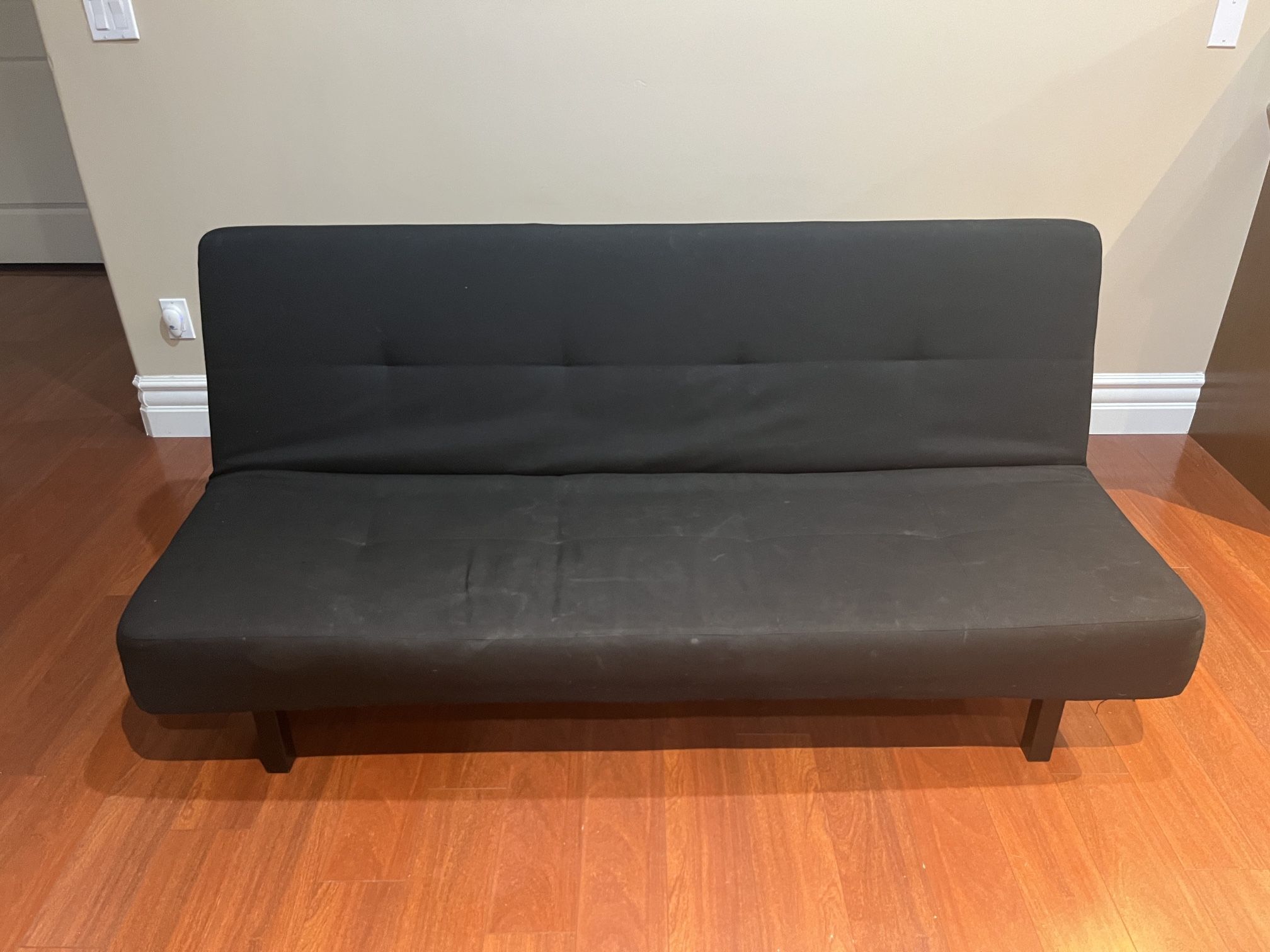IKEA Balkarp Futon Sleeper Sofa Couch Black