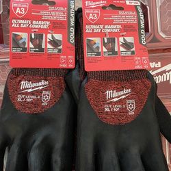 Milwaukee
X-Large Red Latex Level 3 Cut Resistant Insulated Winter Dipped Work Gloves