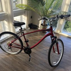 Schwinn Sierra 21 Comfort Bike w/ SR Suntour Fork + Bell + Phone Holder — $199 OBO