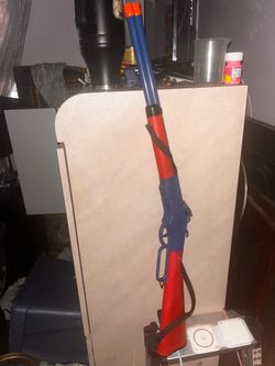 GONHER #93 WINCHESTER BLUE/RED CAP GUN RIFLE 8 Barrel Castalla Spain