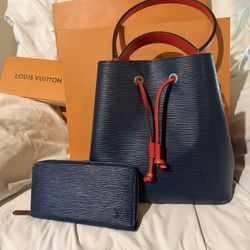 Louis Vuitton Neonoe Handbag Epi Leather w/ Wallet