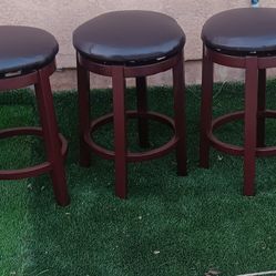 Ashley  Swivel  Stools  Set  Of 3