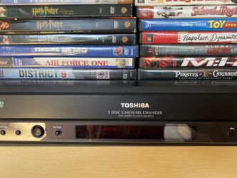 DVD player and 14 DVD movies
