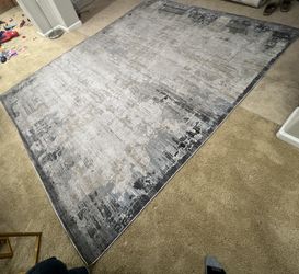 Modern gray area rug