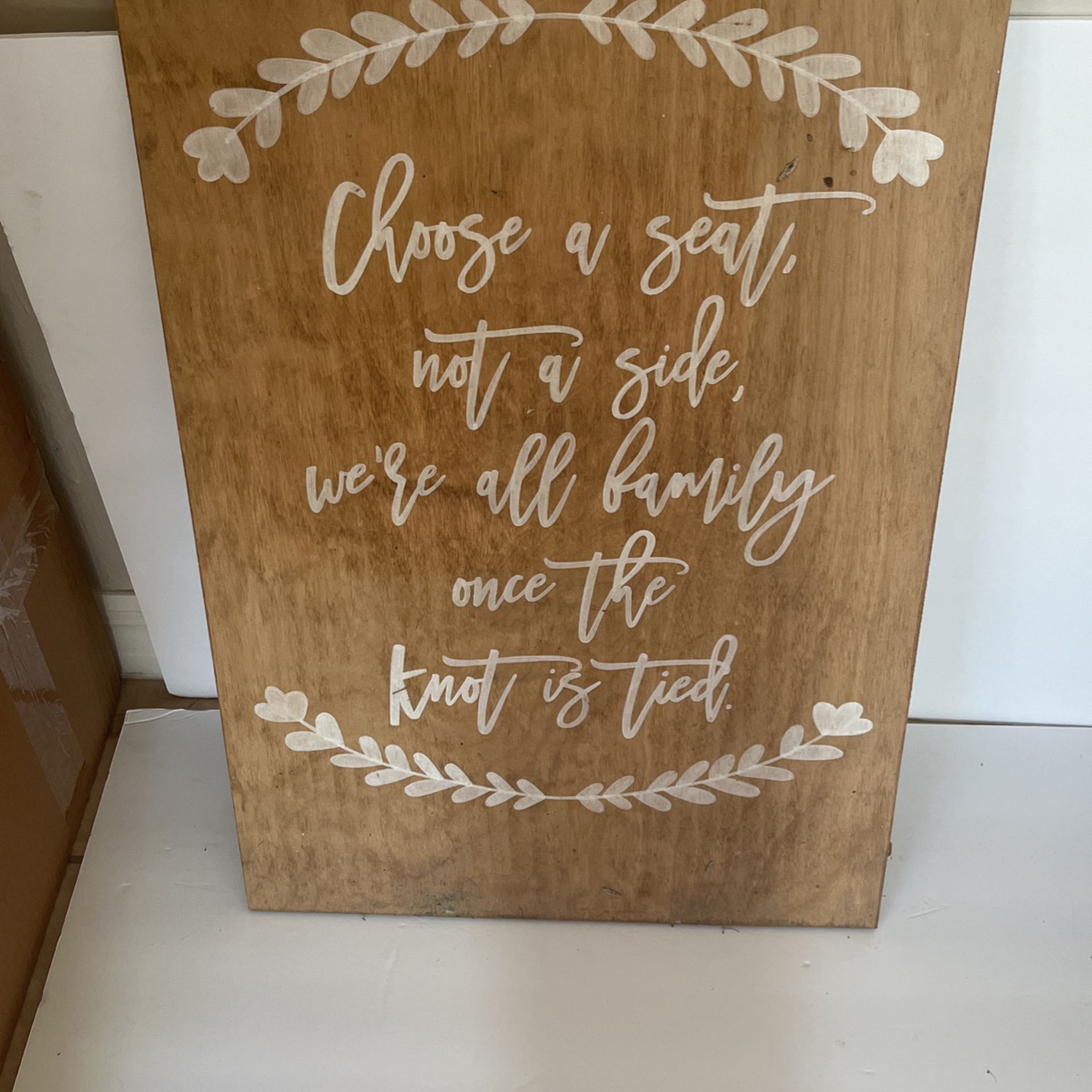 Wooden Wedding Seating Sign