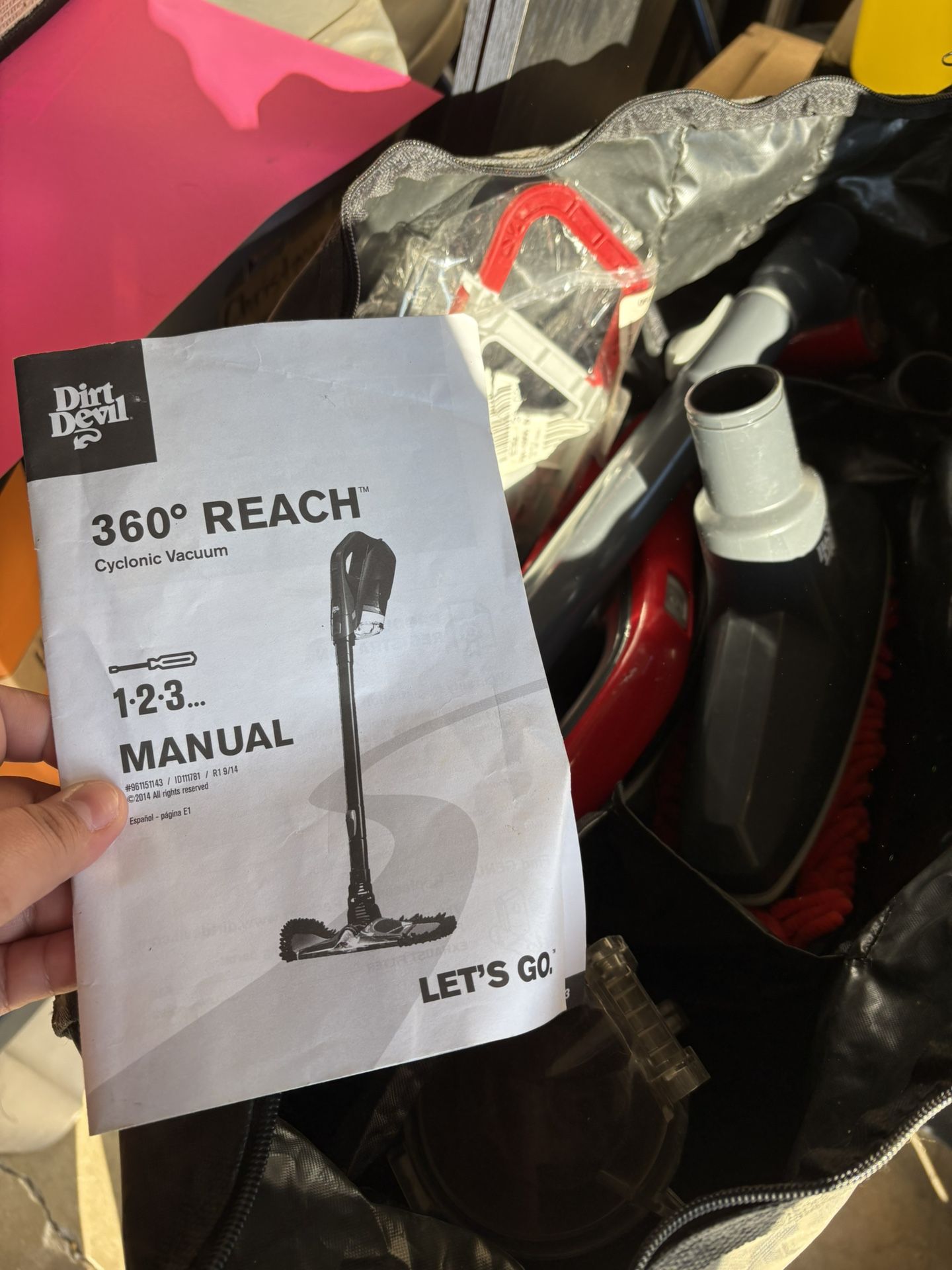 Dirt Devil Power 360 Reach Vacuum Cleaner Set With Attachments And Bag