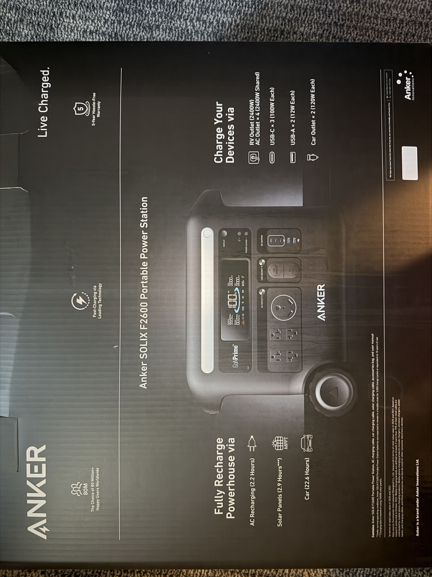 Anker SOLIX F2600 Portable Power Station