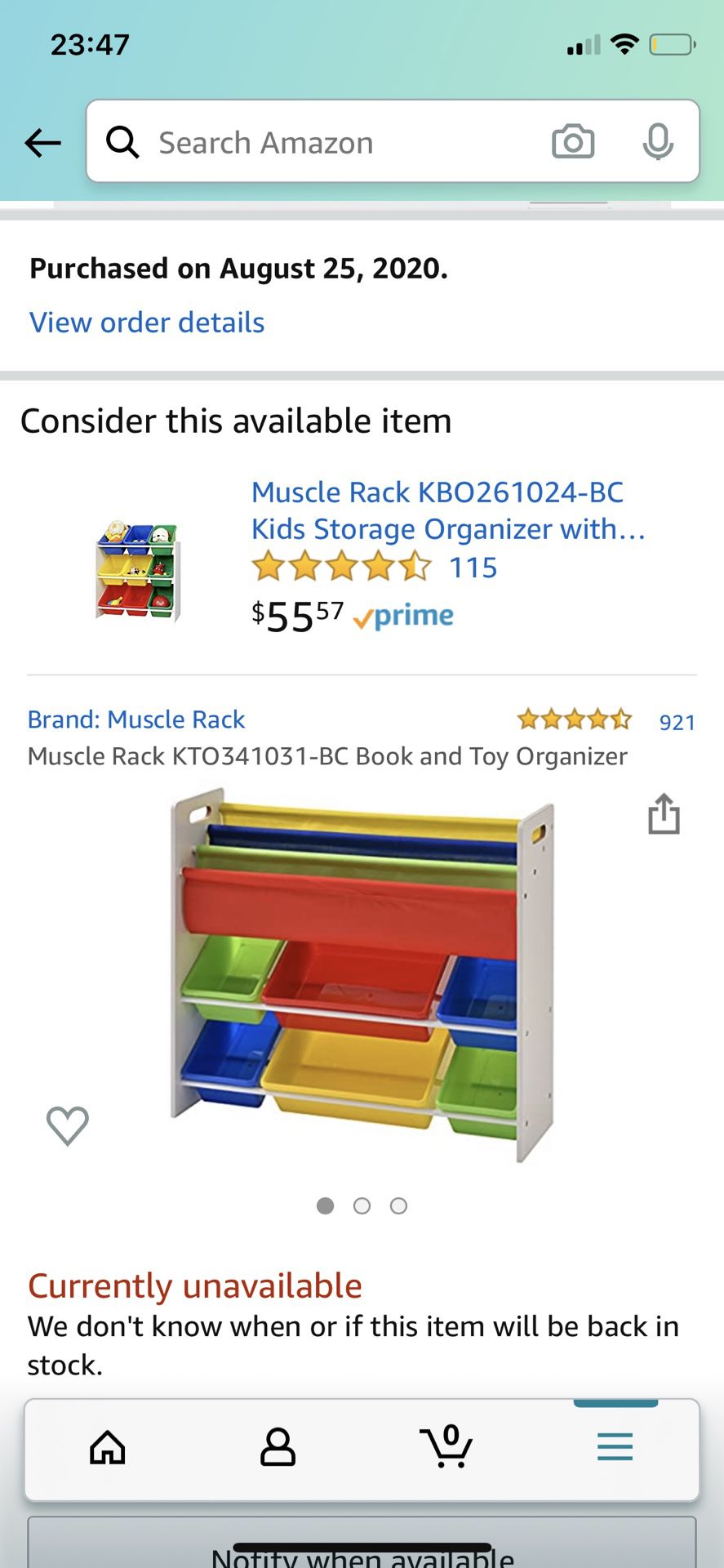 Muscle Rack Toy and book organizer