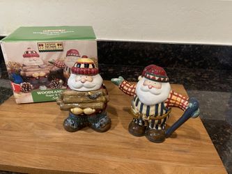 Debbie mumm Santa sugar and creamer set