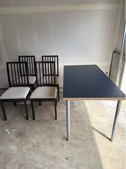 IKEA Table + 4 Chairs – $50