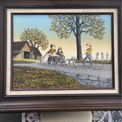 H.Hargrove oil paint.