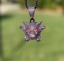 Gengar Iced Out Pendant Necklace
