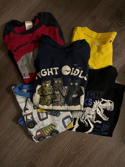 Kids Graphic Shirts Bundle – 5 Pieces
