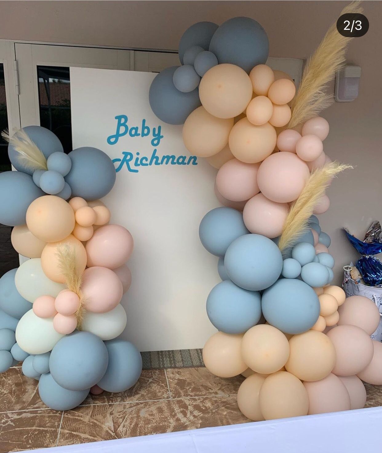 organic balloon arch /Baby Shower-birthday -party-decoration