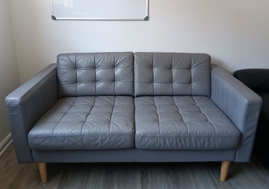 Ikea Morabo Sofa Loveseat Leather Couch