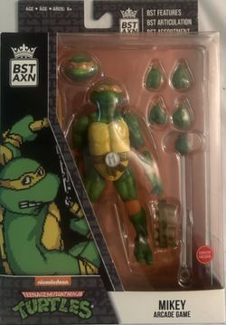 Teenage Mutant Ninja Turtles BST AXN TMNT Arcade Game Mikey Action figure 