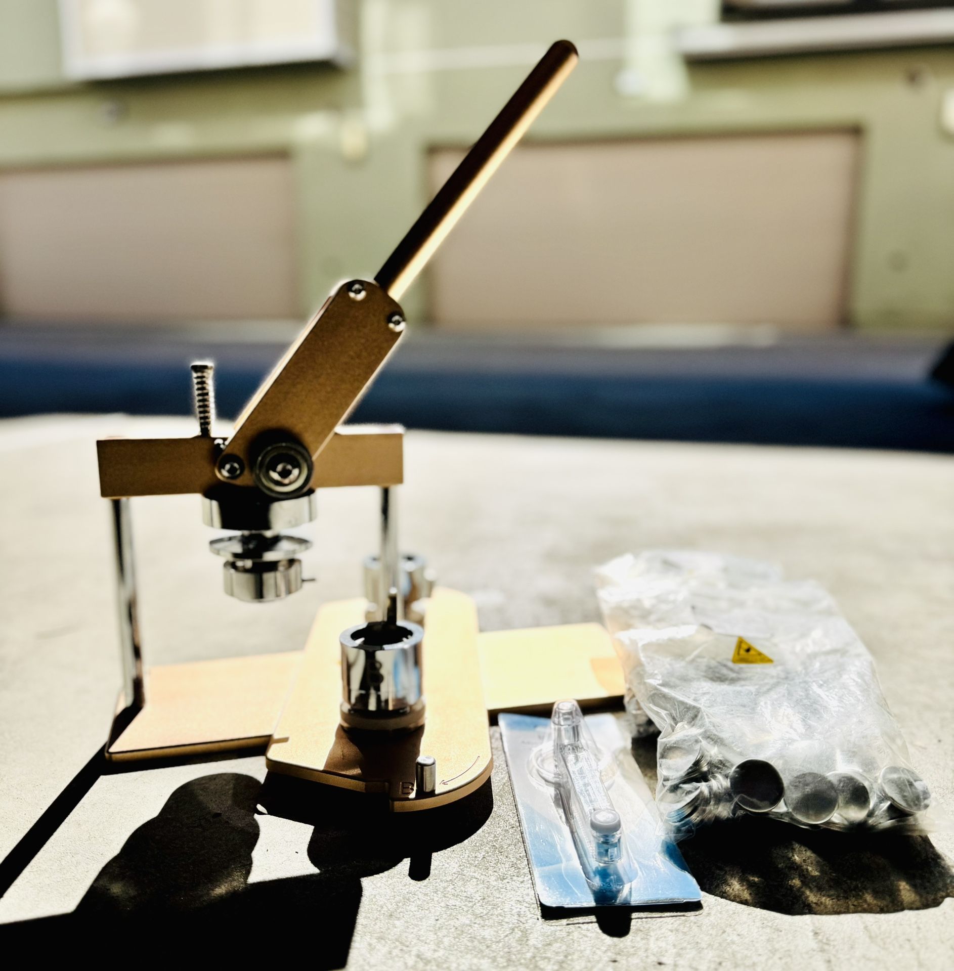 ChiButtons Pro 25mm (1") Metric Button Maker Machine | All-Metal Craft Press with Adjustable Circle Cutter