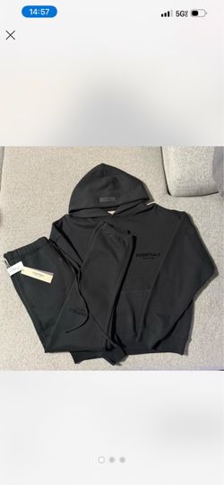 Essentials Black Hoodie & Sweatpants Set - XXS-XXL
