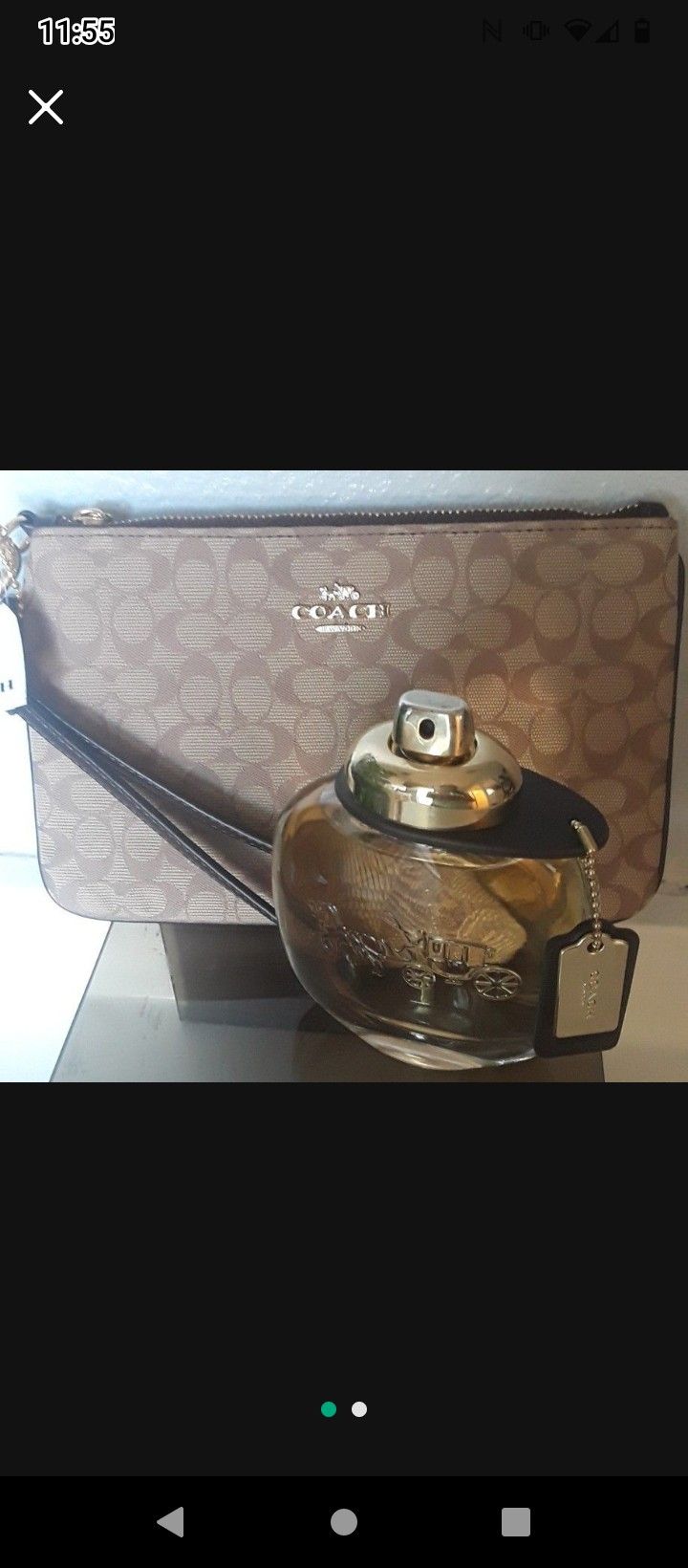 Coach Perfume and Wristlet ( Authentic)