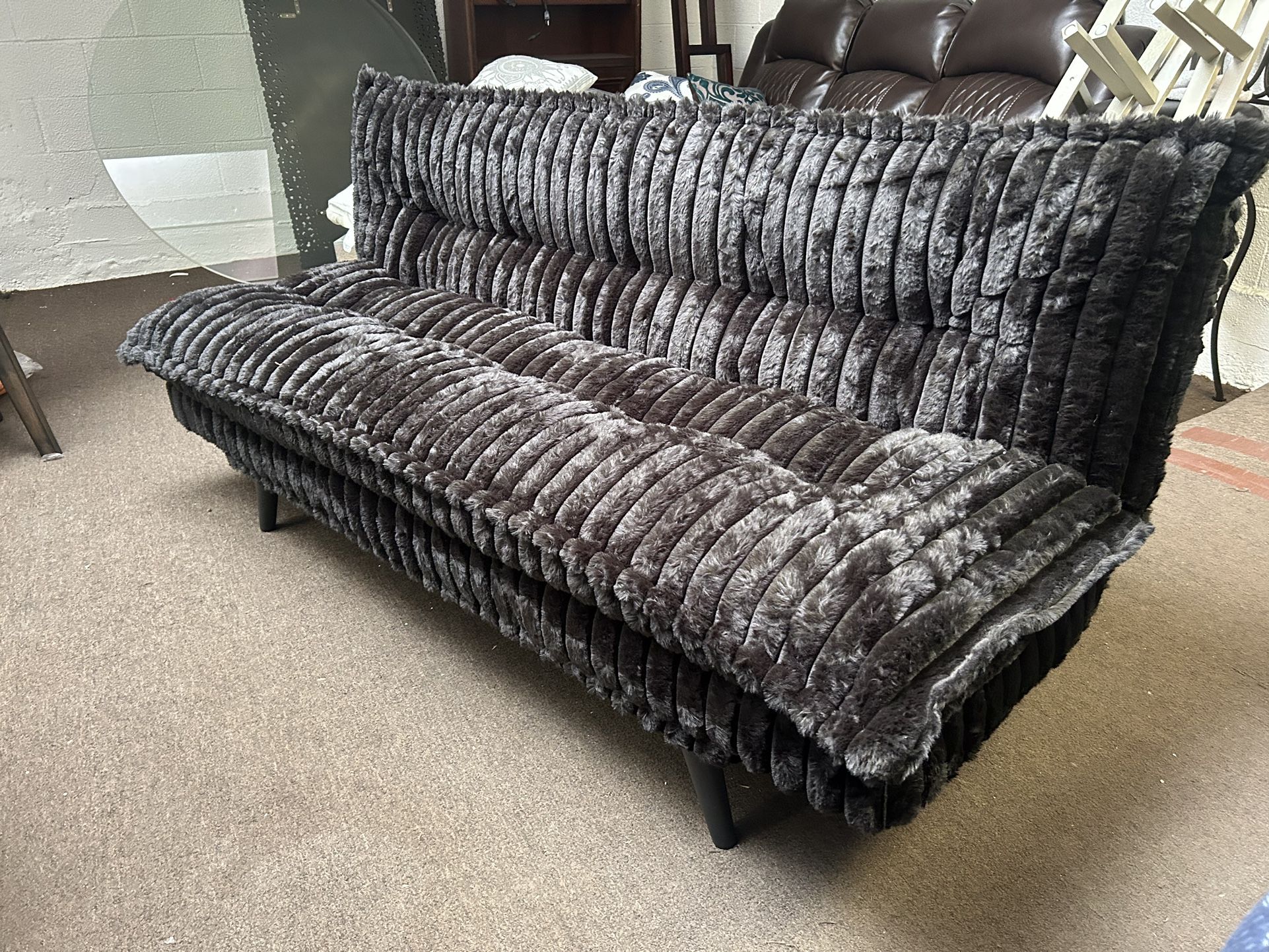 Brand New Comfy Corduroy Futon Sofa