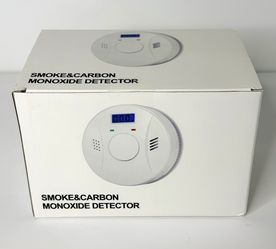 4-Pack Smoke & Carbon Monoxide Detectors w/ LCD Display & Test Button