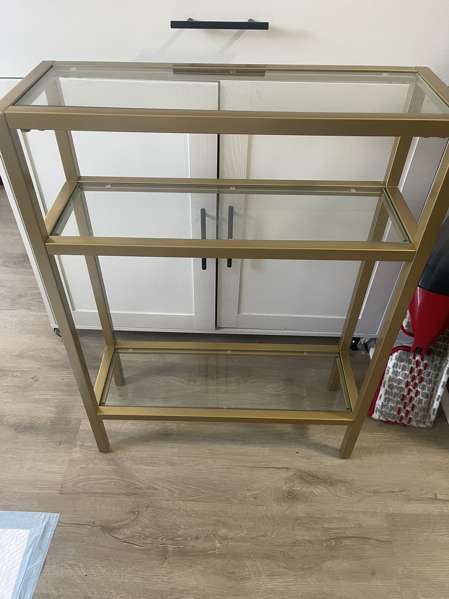Brass Accent Console Table (lightly Used) 