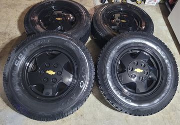 CHEVY OBS STOCK OEM Rims And Tires Rim's Chevy Silverado/Tahoe/Suburban/GMC/YUCON / LT 245/75/16 ALL MATCHING ALL TOYO OPEN COUNTY A/T Tires 6 l