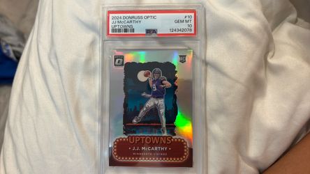 Jj McCarthy uptown rookie psa 10