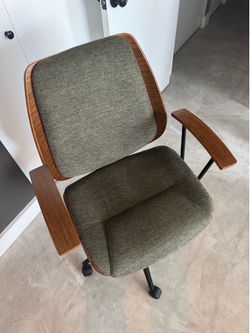Mid-Century Modern Bentwood Swivel Office Chair