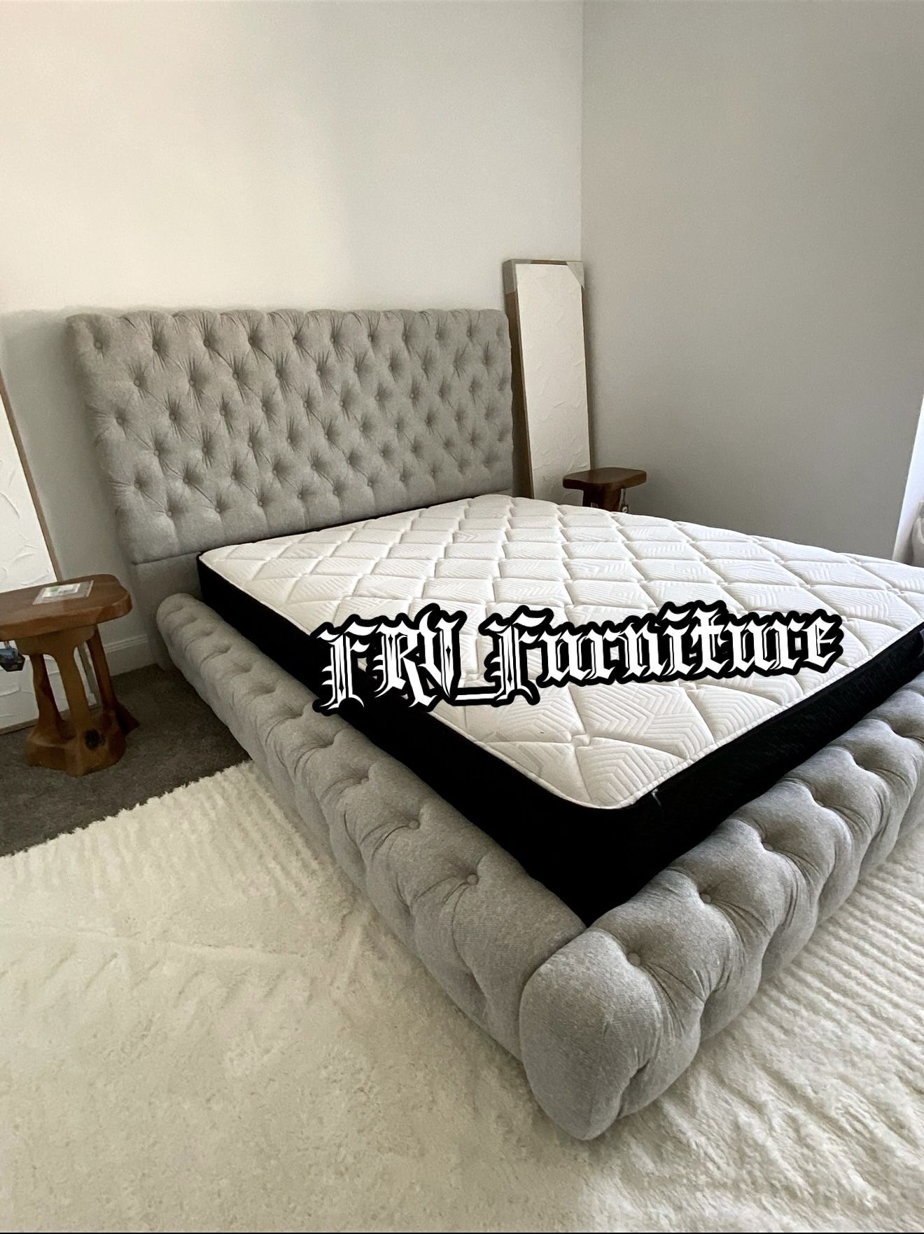 New Queen Bed Frame With Mattress