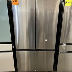 refrigerator steel four door stainless samsung 